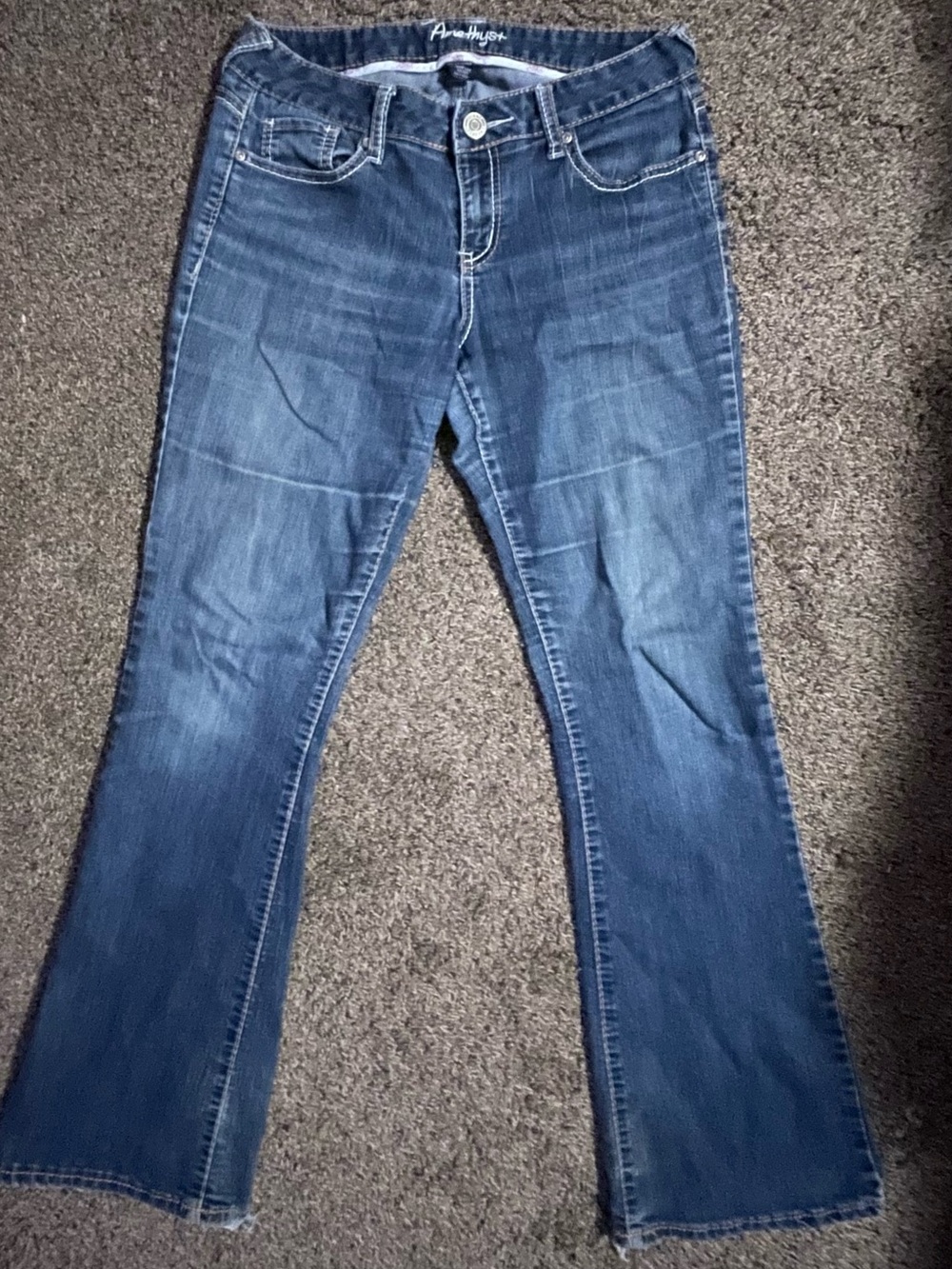 Amethyst Jeans Medium Blue Flare Jeans